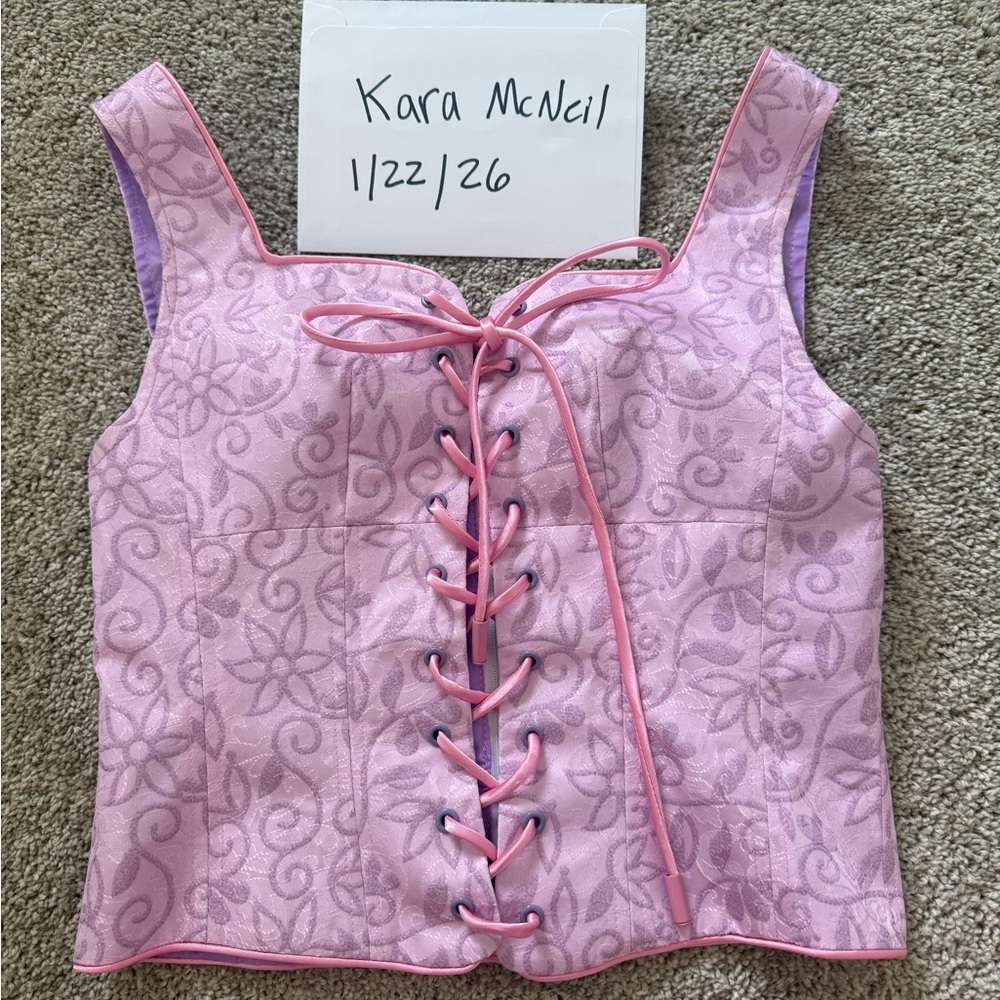 Rapunzel Corset Vest Womens Cosplay Disney Parks Accurate Replica Size Small